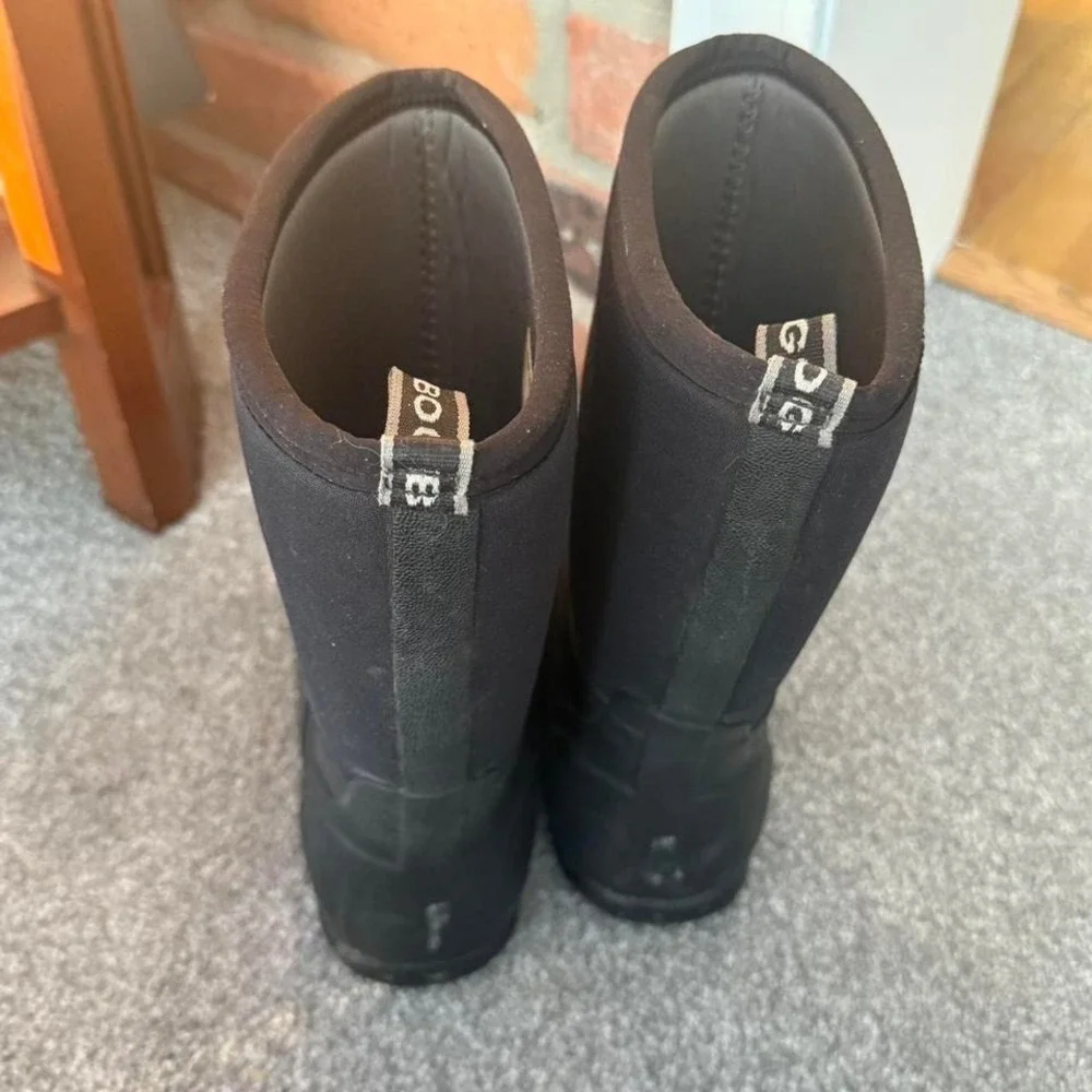 Bogs Classic High Kids Black Rubber Insulated Waterproof Winter Boots Youth Sz 5